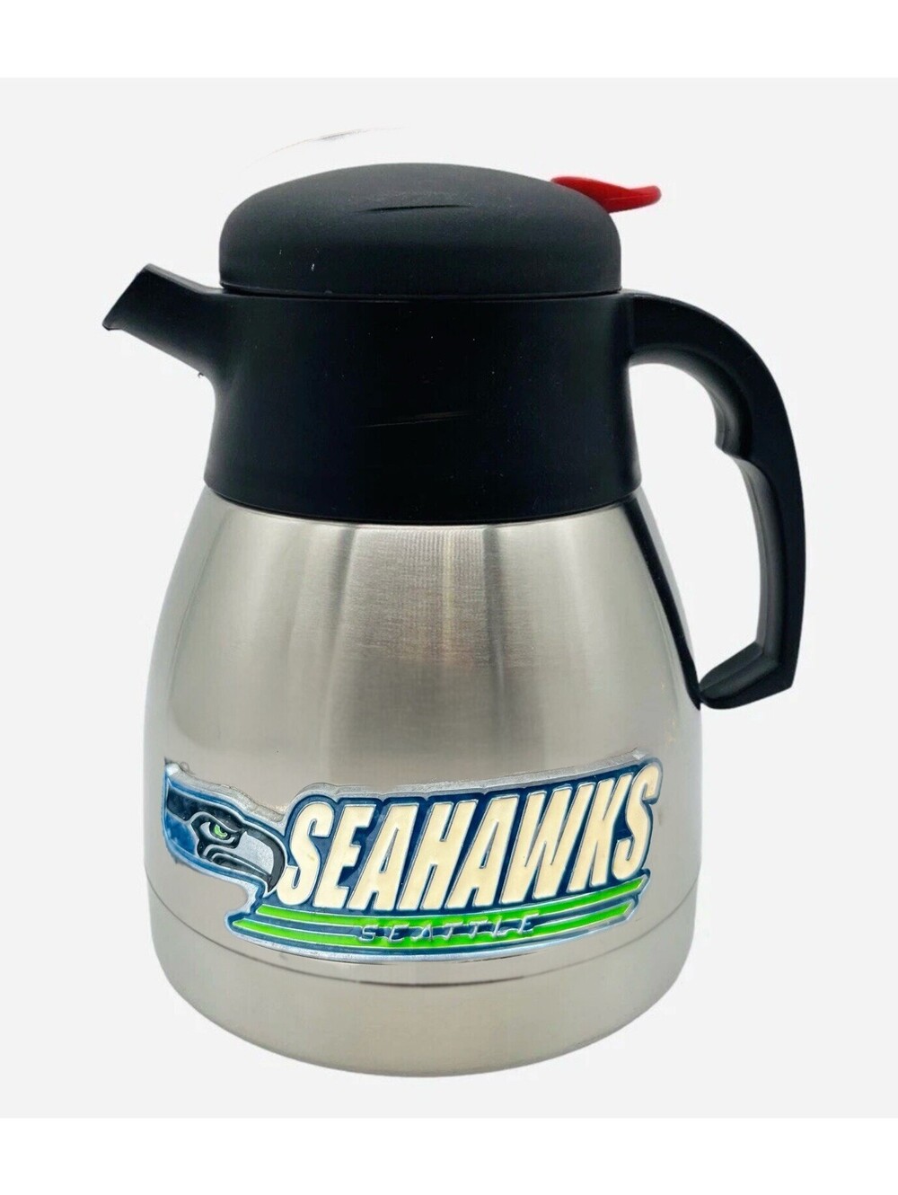 NFL Seahawks Unbreakable Stainless Steel Coffee Pot. Official NFL Superbowl